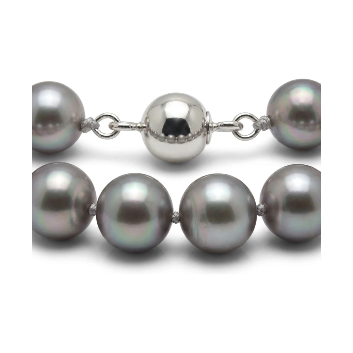 Grey Freshwater Pearl Necklace | AA Grade | 9mm
