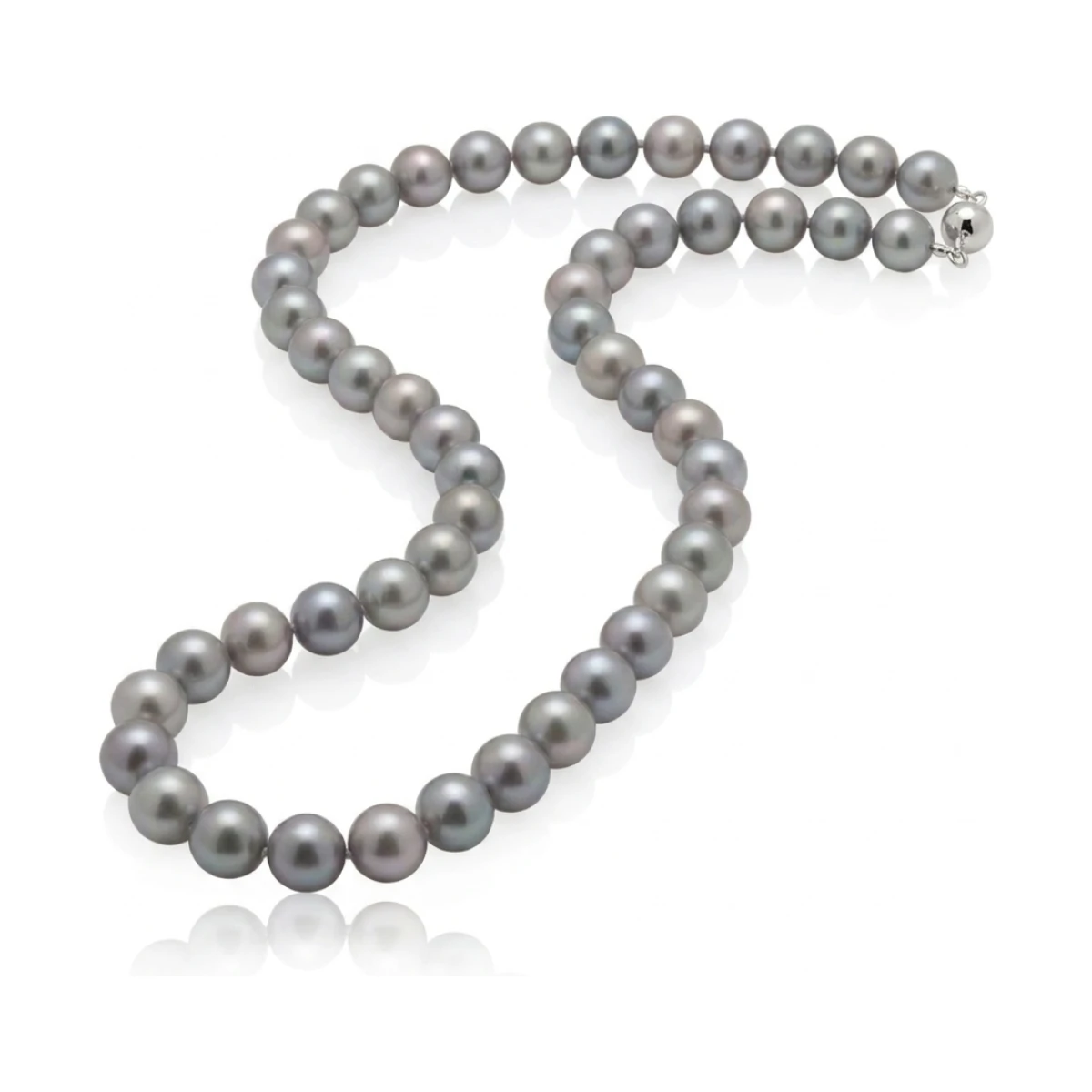 Grey Freshwater Pearl Necklace | AA Grade | 9mm