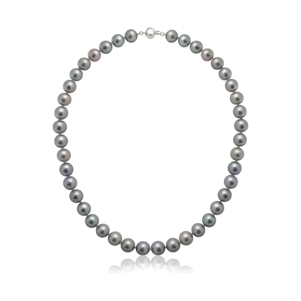 Grey Freshwater Pearl Necklace | AA Grade | 10mm