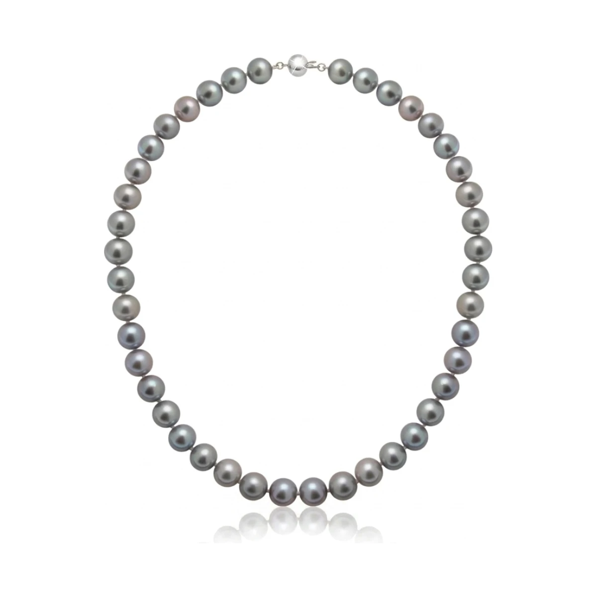 Grey Freshwater Pearl Necklace | AA Grade | 10mm