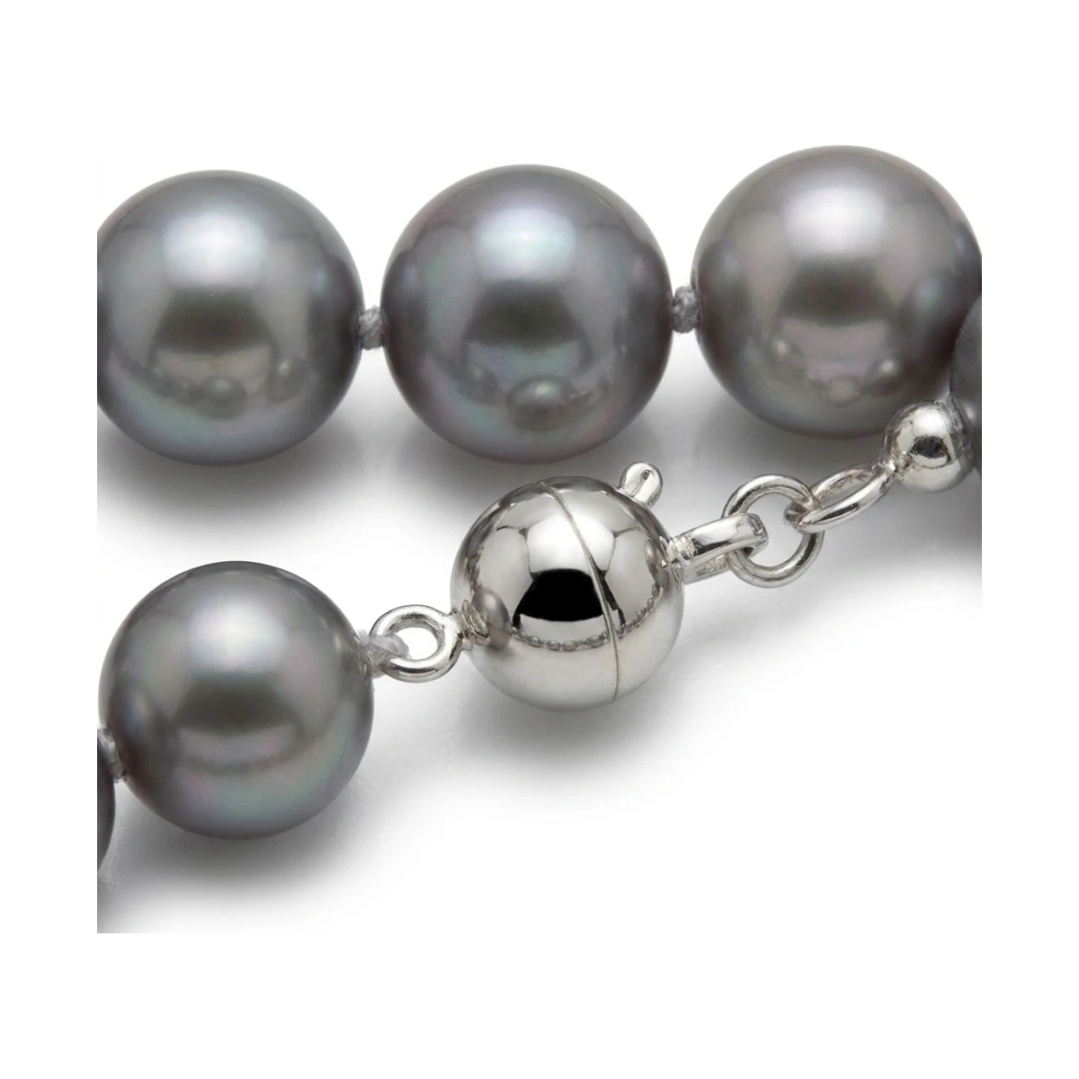 Grey Freshwater Pearl Necklace | AA Grade | 10mm