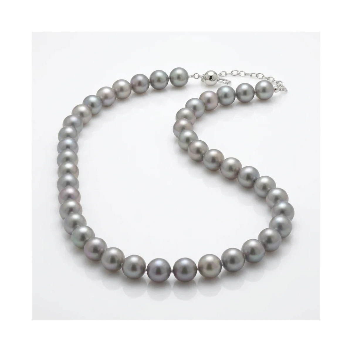Grey Freshwater Pearl Necklace | AA Grade | 10mm