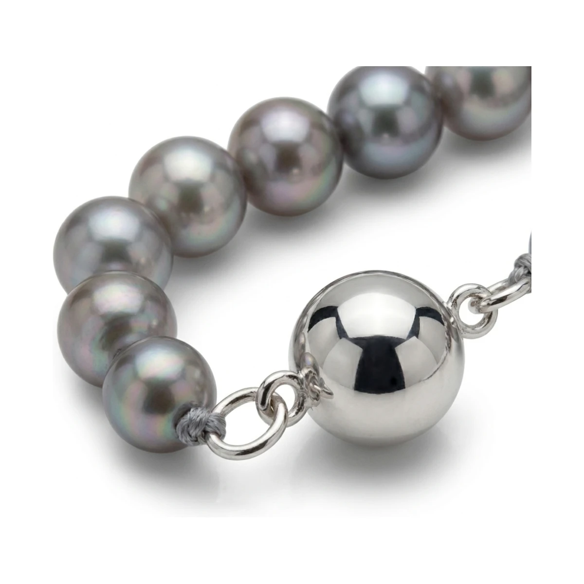 Grey Freshwater Pearl Necklace | AAA Grade | 5mm