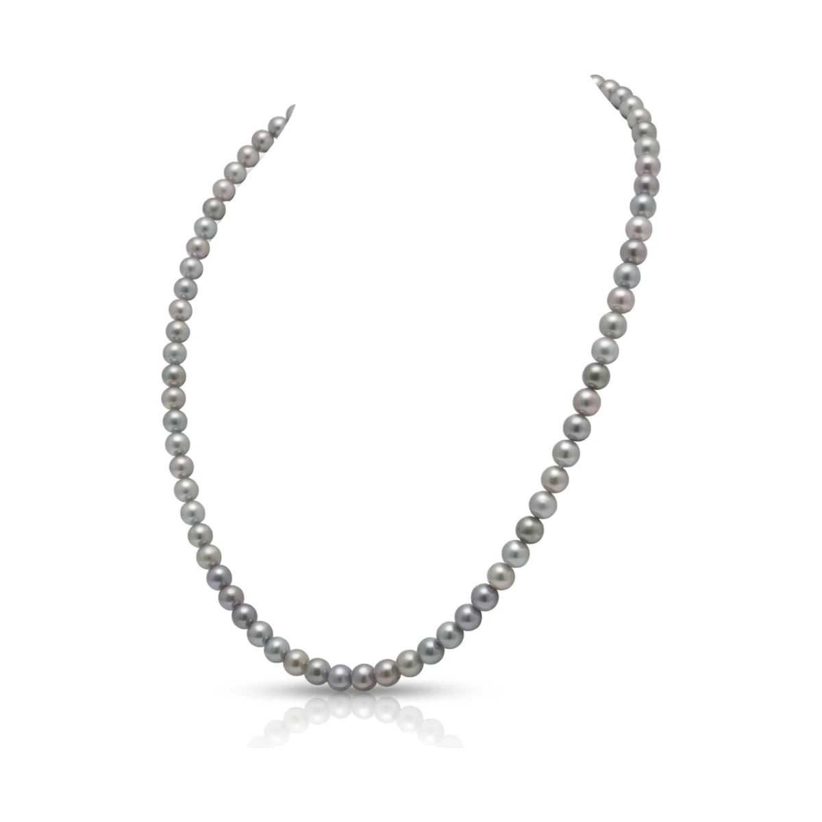 Grey Freshwater Pearl Necklace | AAA Grade | 5mm