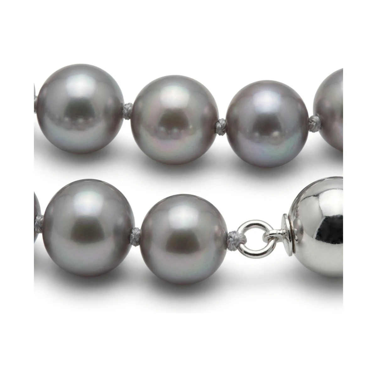Grey Freshwater Pearl Necklace | AAA Grade | 6mm
