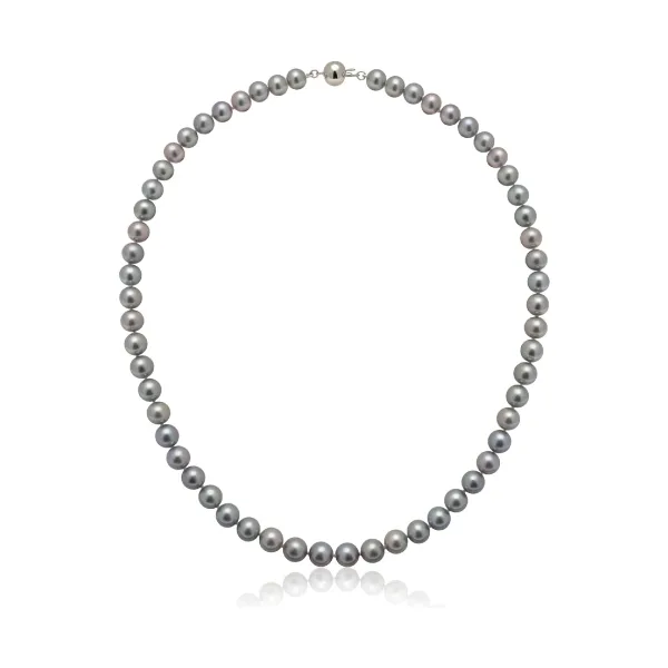 Grey Freshwater Pearl Necklace | AAA Grade | 7mm