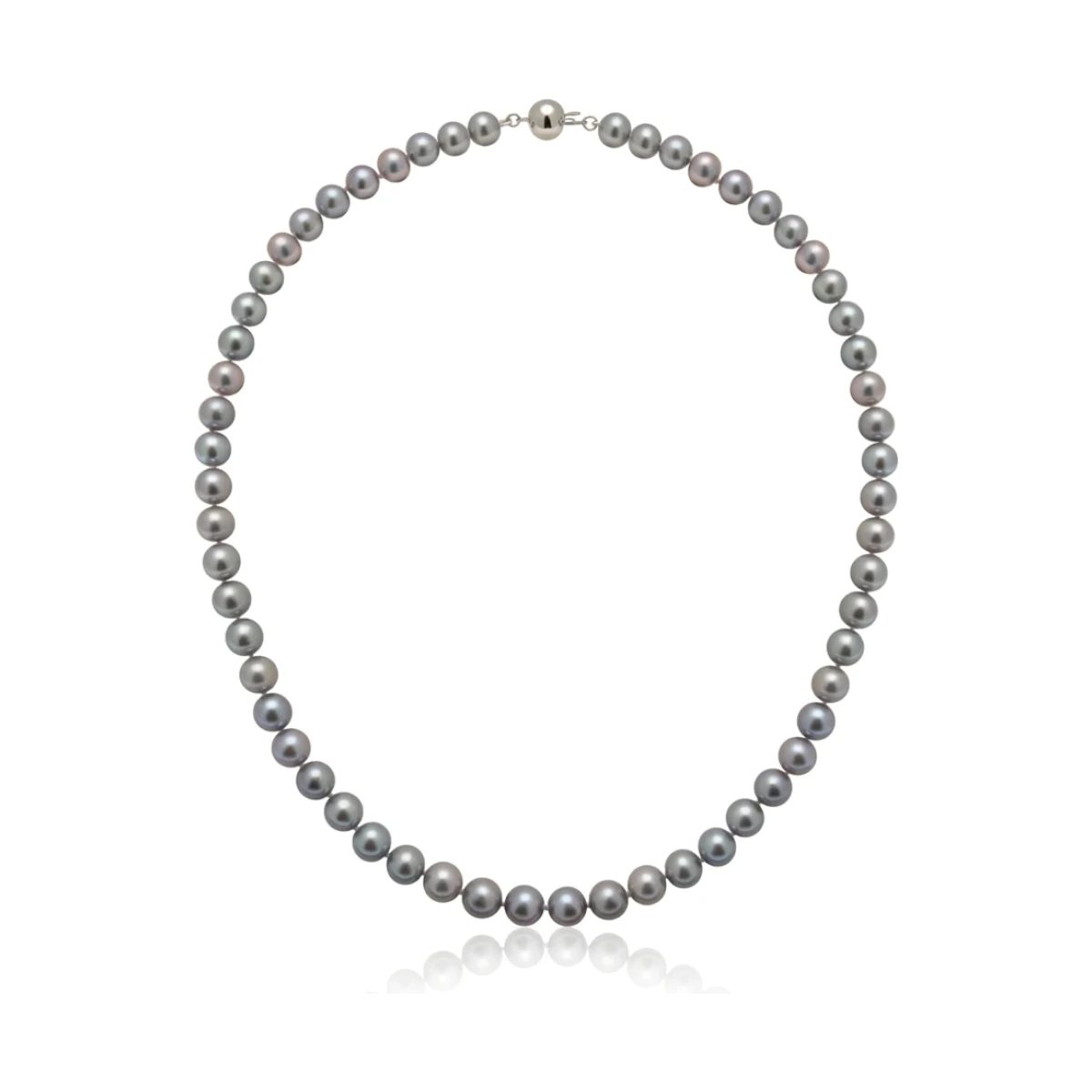 Grey Freshwater Pearl Necklace | AAA Grade | 7mm