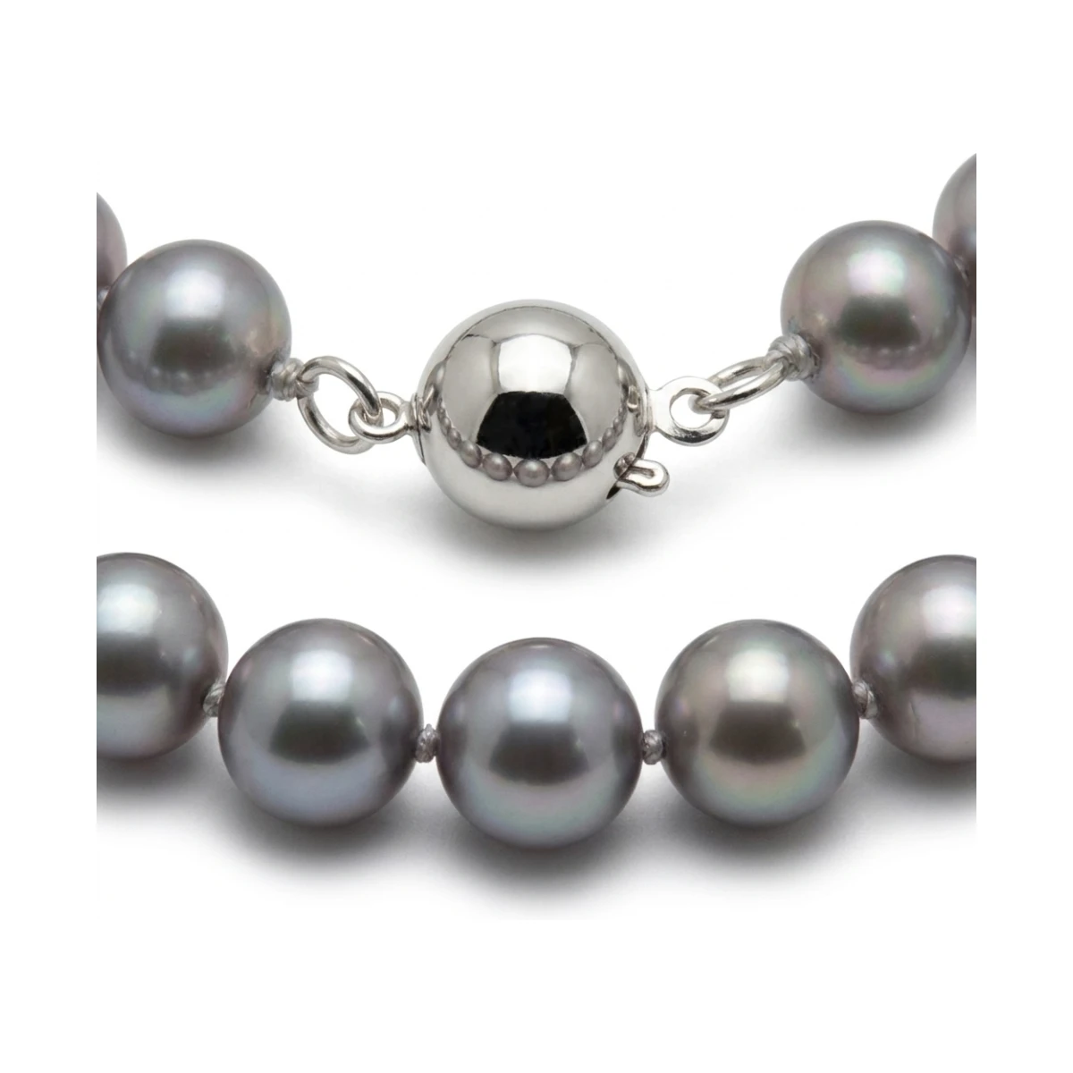Grey Freshwater Pearl Necklace | AAA Grade | 7mm