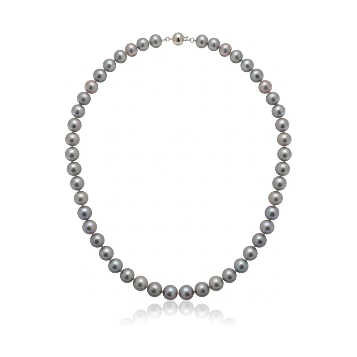 Grey Freshwater Pearl Necklace | AAA Grade | 9mm