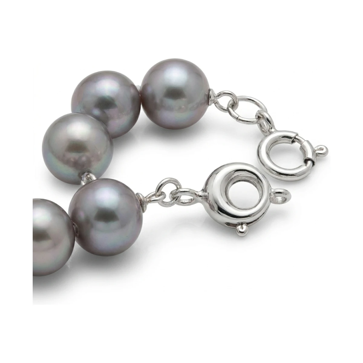 Grey Freshwater Pearl Necklace | AAA Grade | 9mm