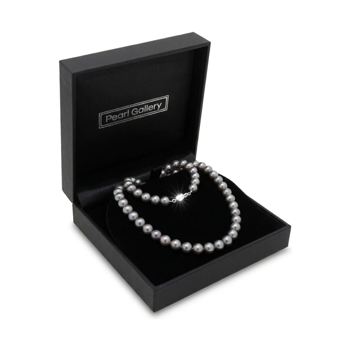Grey Freshwater Pearl Necklace | AAA Grade | 9mm