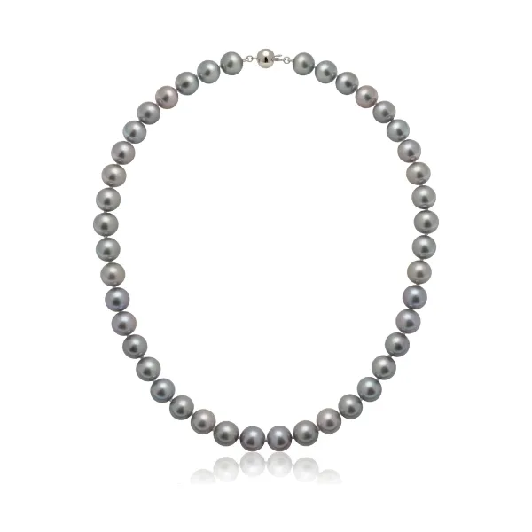 Grey Freshwater Pearl Necklace | AAA Grade | 10mm