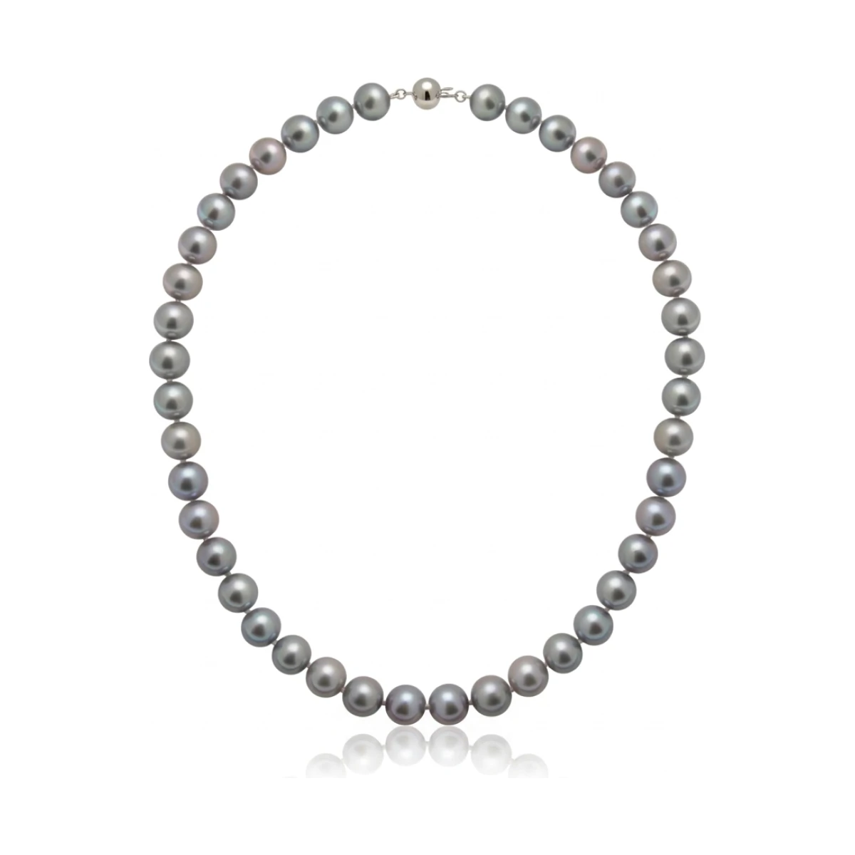 Grey Freshwater Pearl Necklace | AAA Grade | 10mm