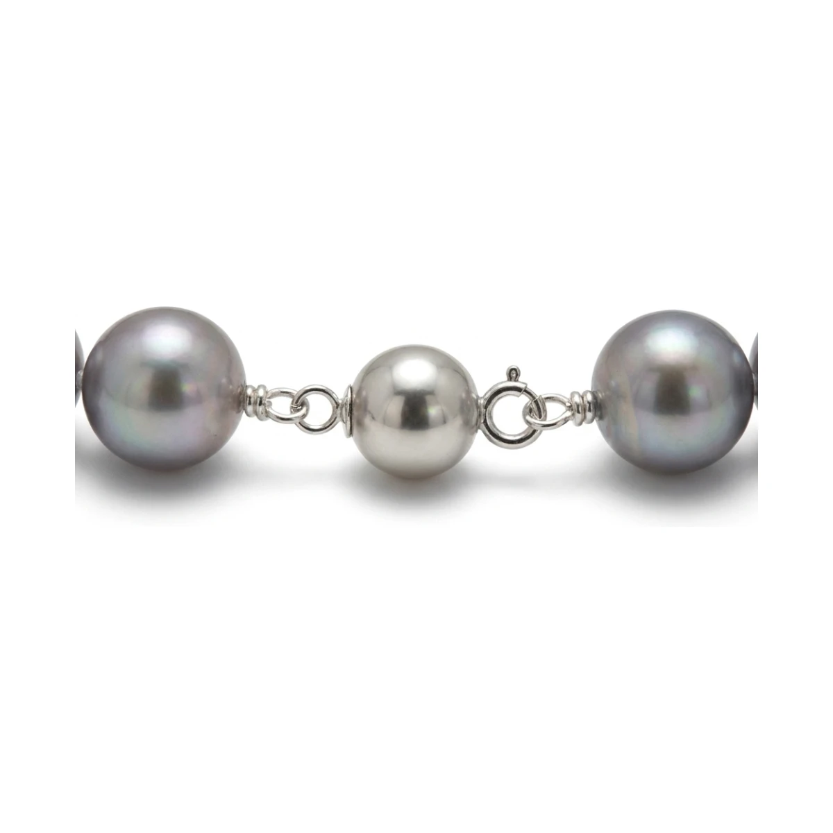 Grey Freshwater Pearl Necklace | AAA Grade | 10mm
