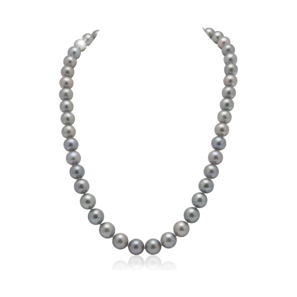 Grey Freshwater Pearl Necklace | AAA Grade | 10mm
