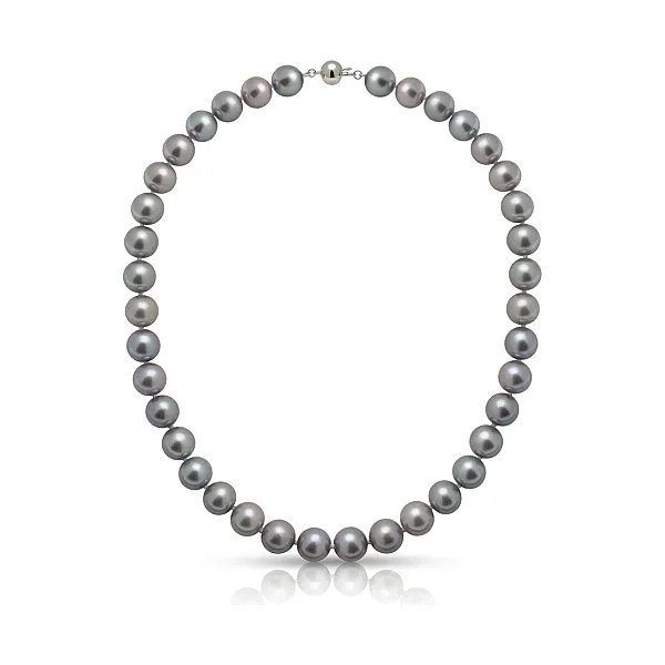 Grey Freshwater Pearl Necklace | AAA Grade | 11mm
