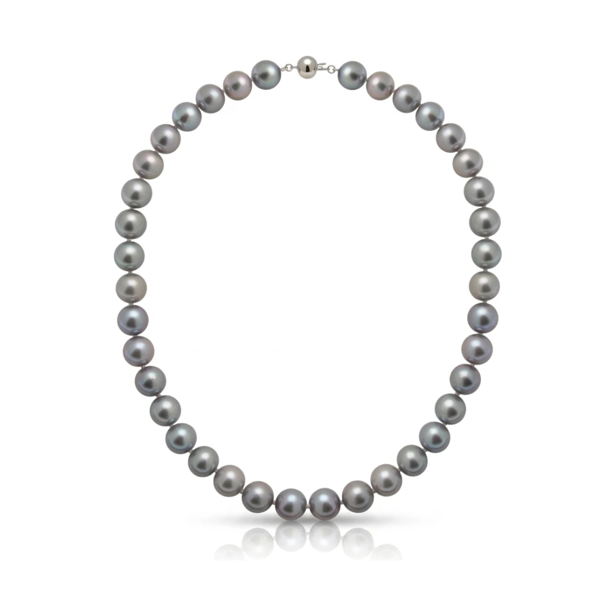 Grey Freshwater Pearl Necklace | AAA Grade | 11mm