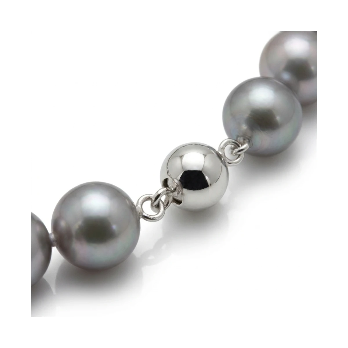 Grey Freshwater Pearl Necklace | AAA Grade | 11mm