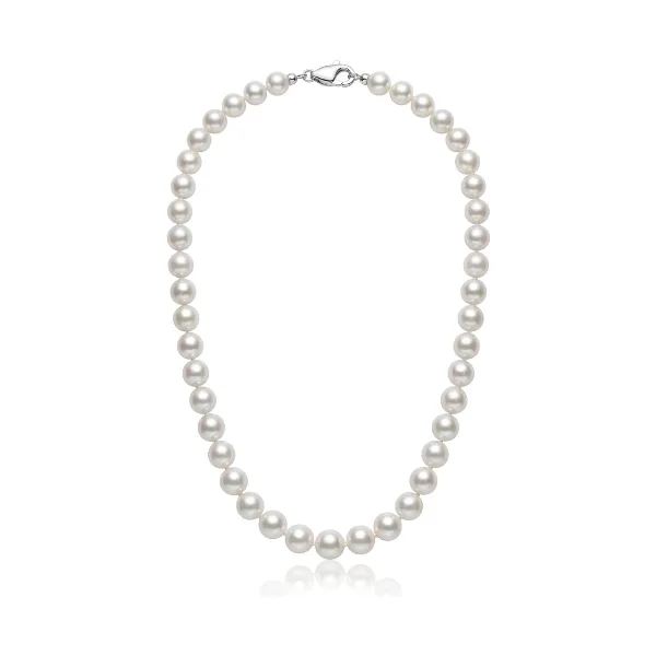 White Akoya Pearl Necklace | AA+ Grade | 7.0-7.5 mm