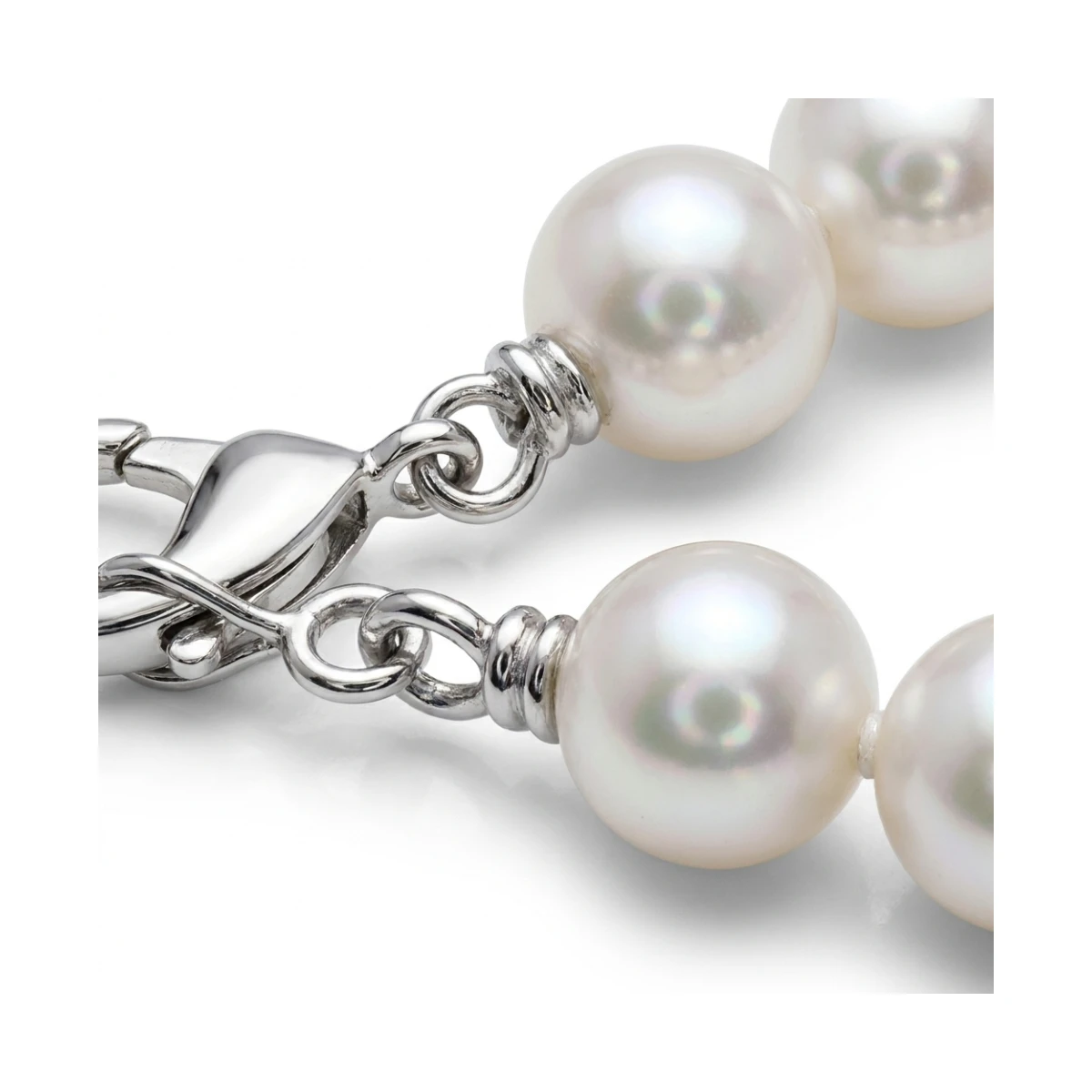 White Akoya Pearl Necklace | AA+ Grade | 7.0-7.5 mm
