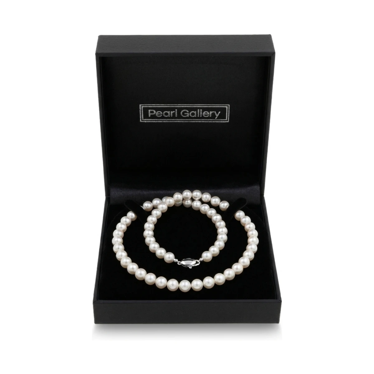 White Akoya Pearl Necklace | AA+ Grade | 7.0-7.5 mm