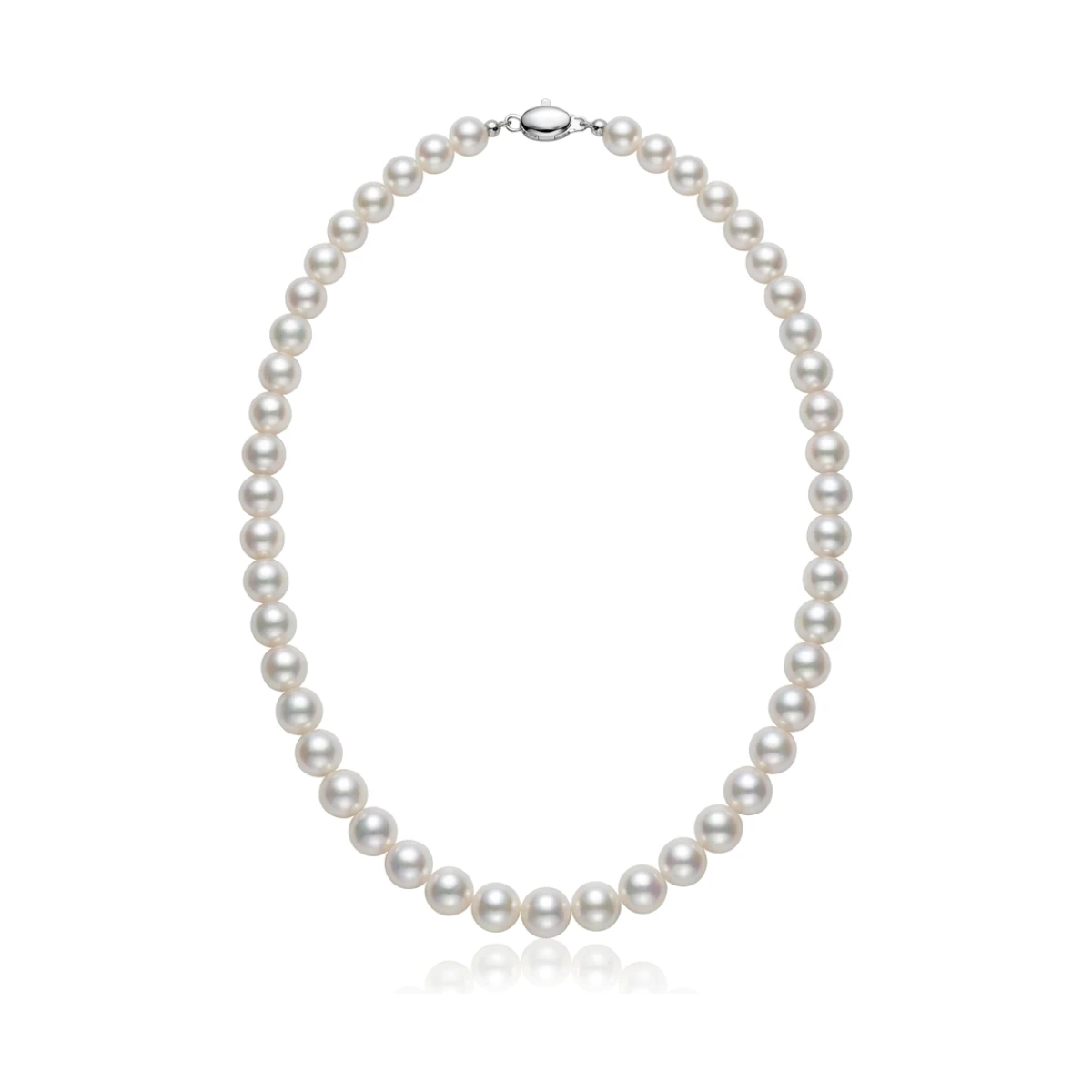 White Akoya Pearl Necklace | AA+ Grade | 7.5-8.0 mm