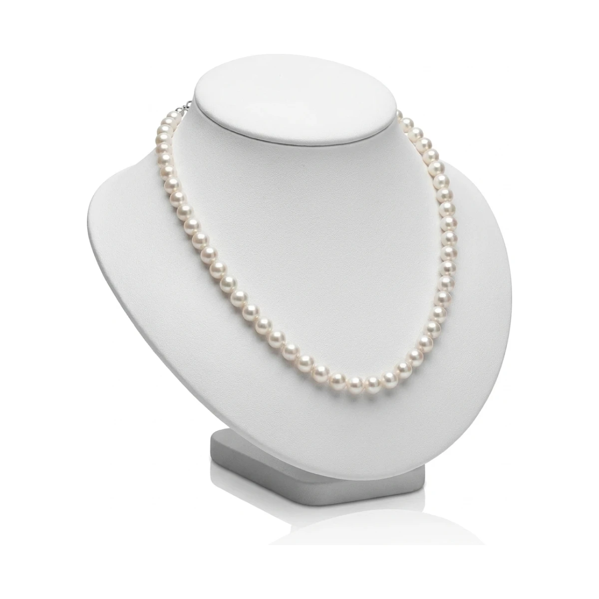White Akoya Pearl Necklace | AA+ Grade | 9.0-9.5 mm