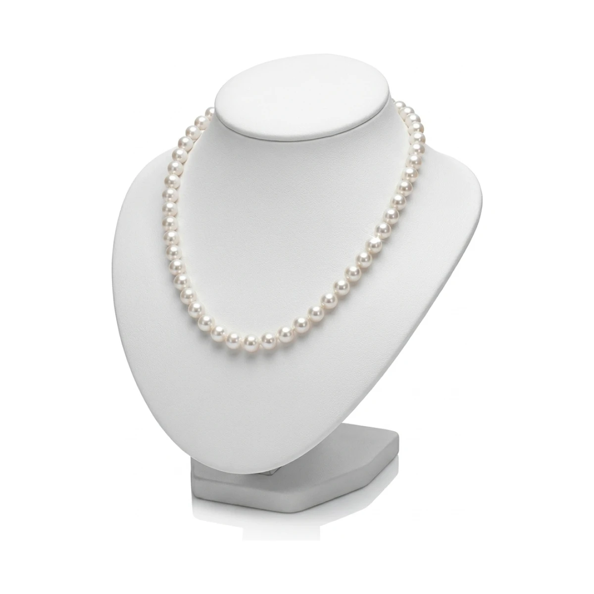 White Akoya Pearl Necklace | AAA Grade | 7.0-7.5 mm