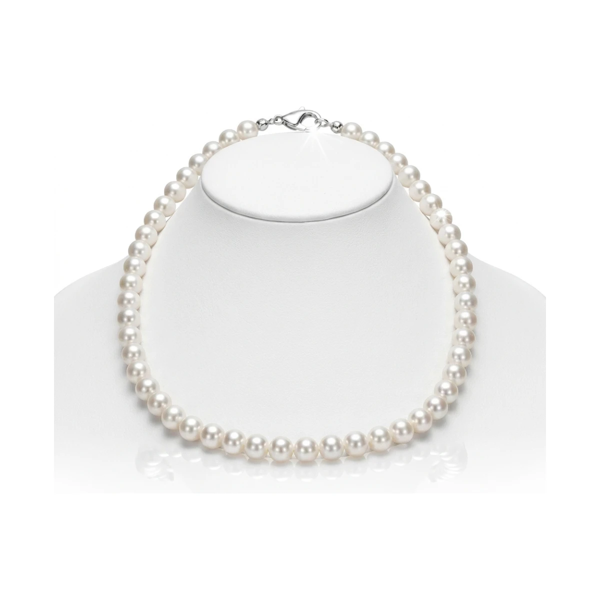 White Akoya Pearl Necklace | AAA Grade | 7.5-8.0 mm