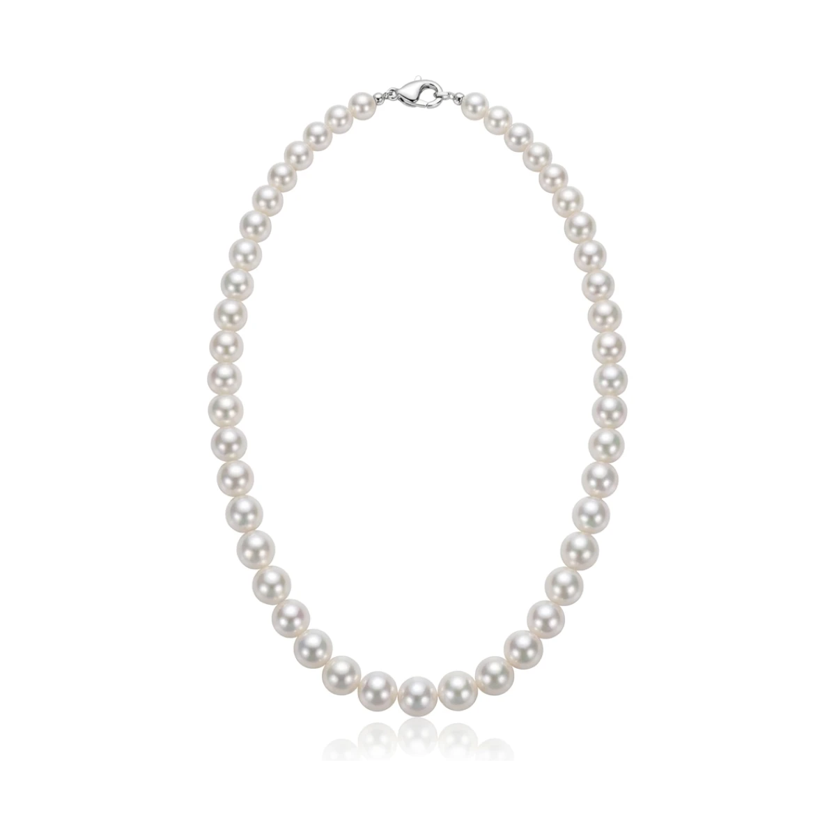 White Akoya  Pearl Necklace | AAA Grade | 9.0-9.5 mm