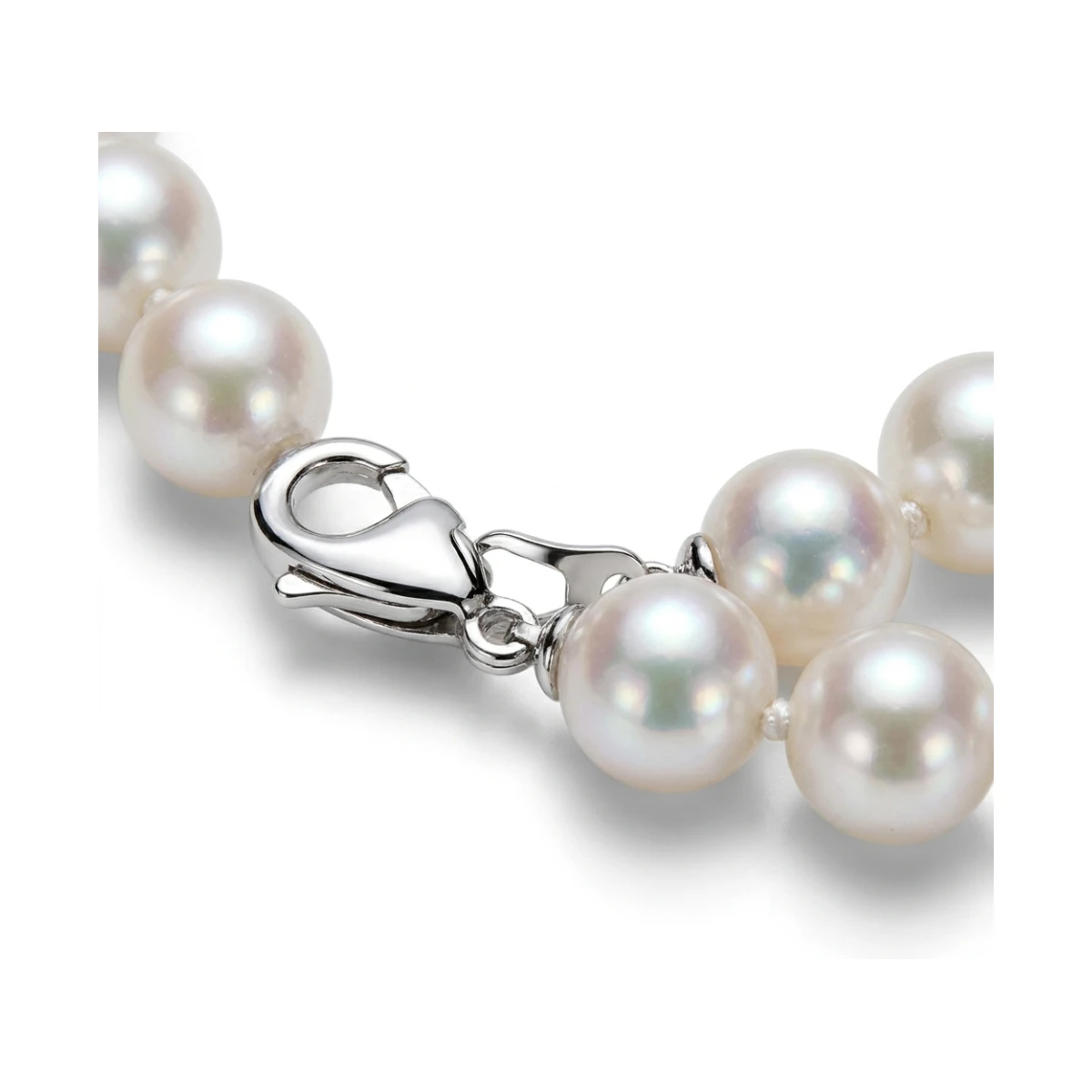 White Akoya  Pearl Necklace | AAA Grade | 9.0-9.5 mm