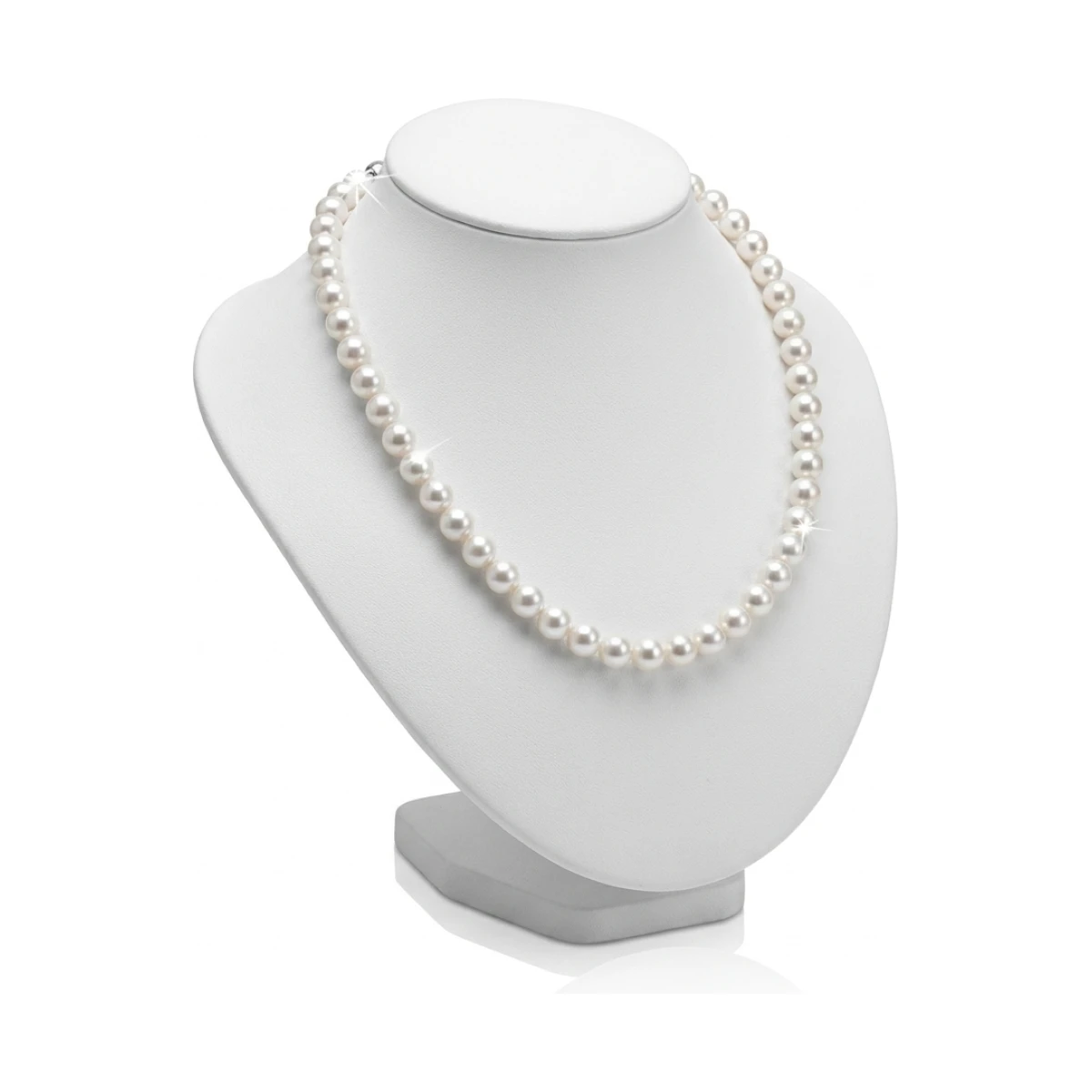 White Akoya  Pearl Necklace | AAA Grade | 9.0-9.5 mm
