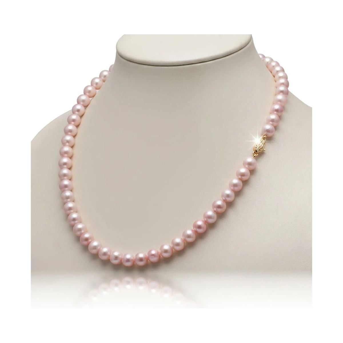 Freshwater Pearl Natural Pink Graduated Necklace