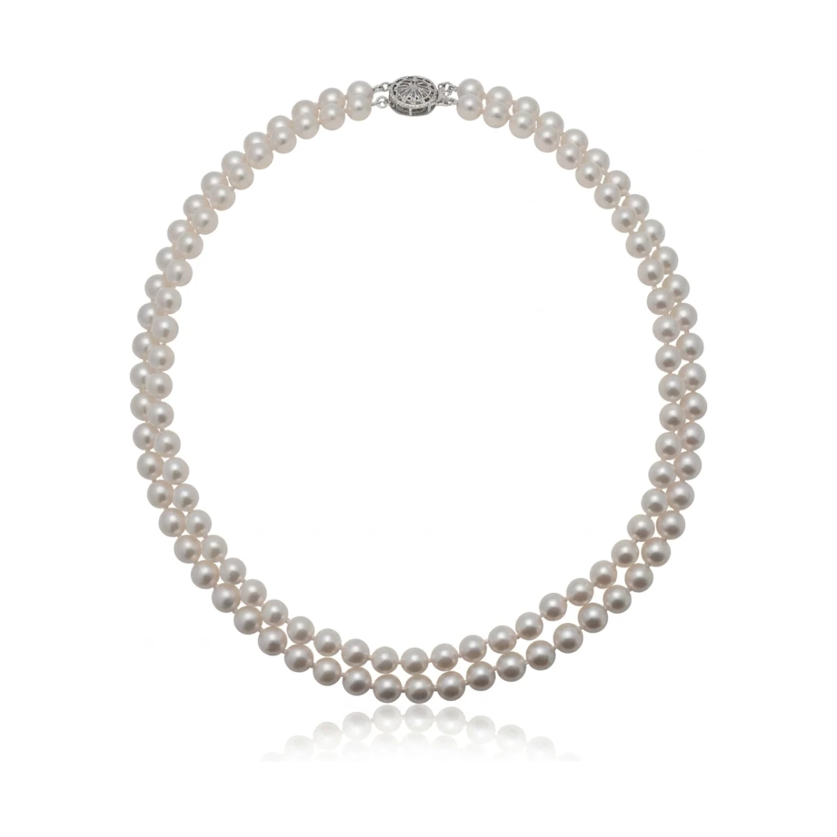 Double Row Akoya Pearl Necklace