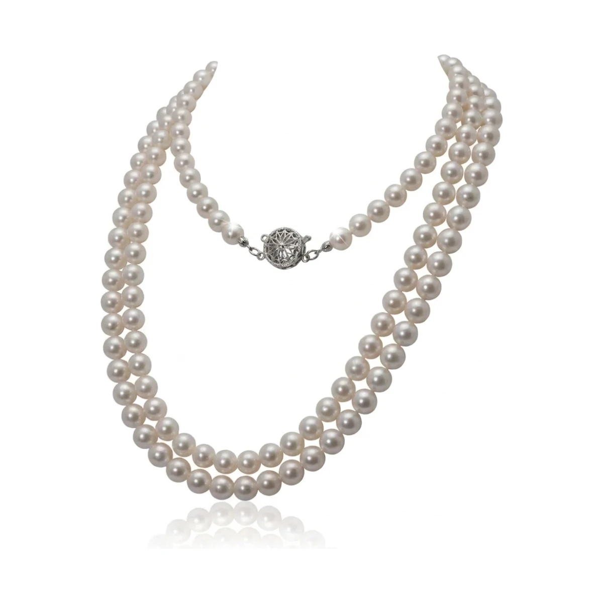 Double Row Akoya Pearl Necklace