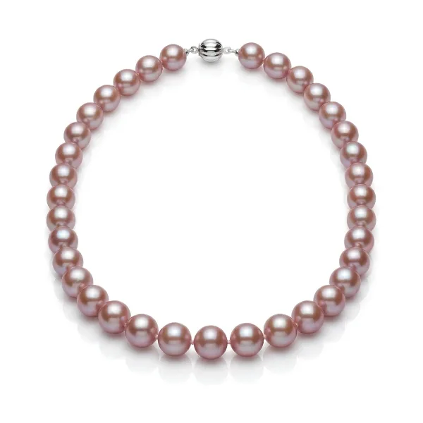 Pink Freshwater Pearl Necklace | AA Grade | 8 mm