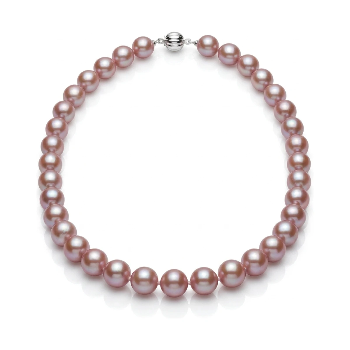 Pink Freshwater Pearl Necklace | AA Grade | 8 mm
