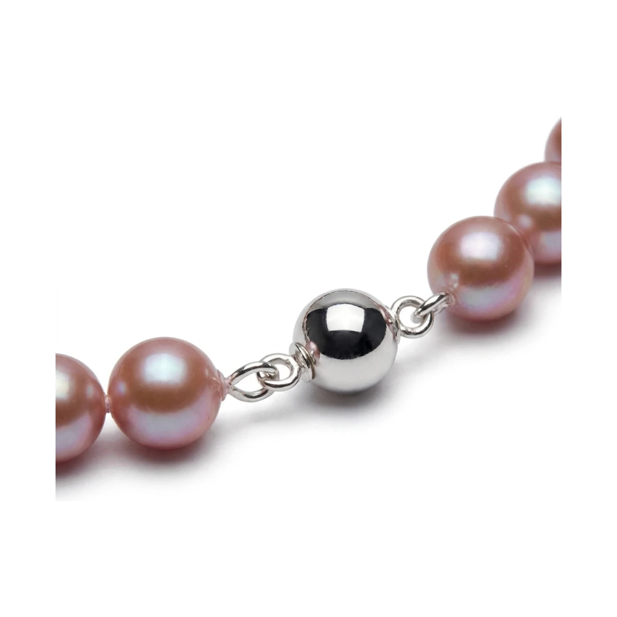 Pink Freshwater Pearl Necklace | AA Grade | 8 mm