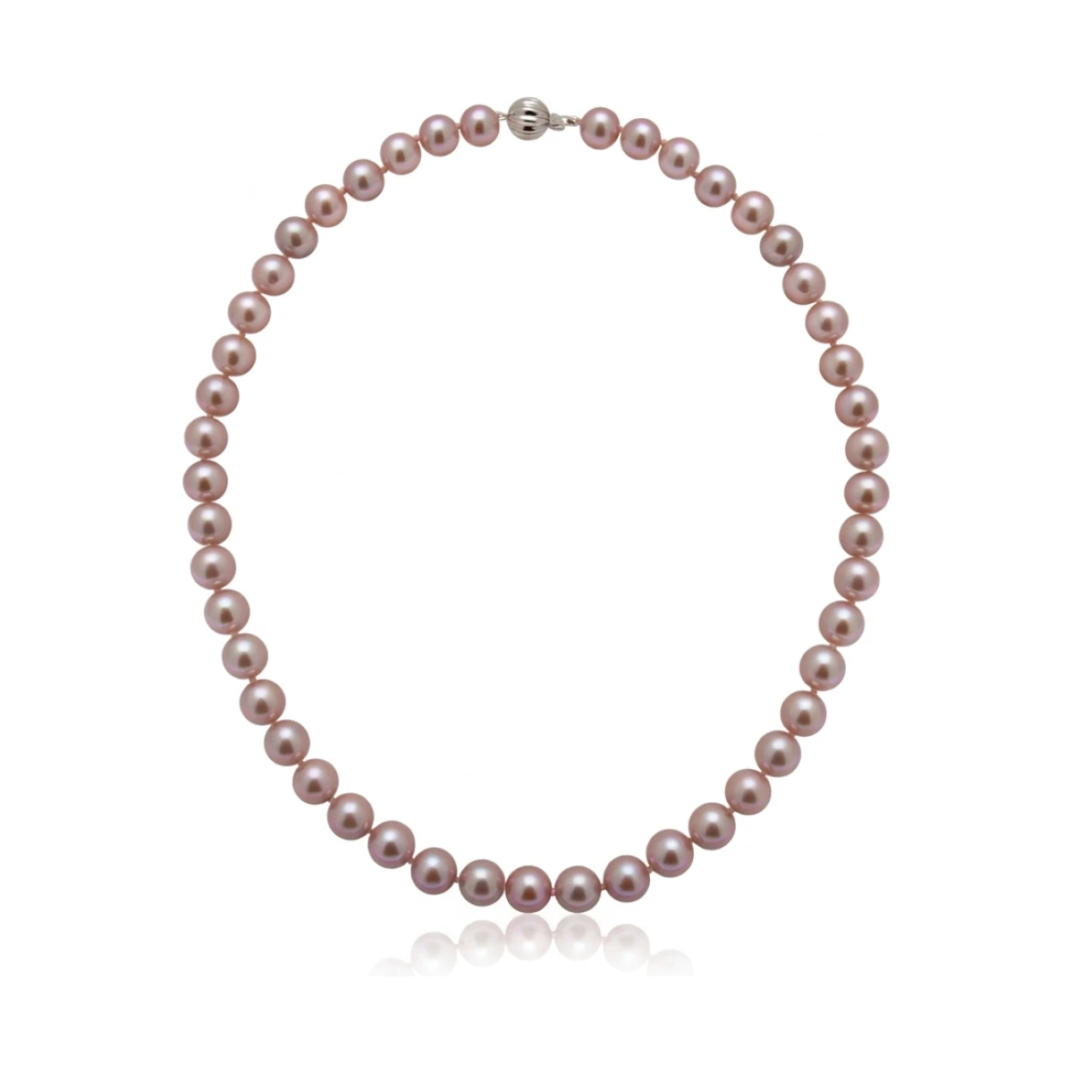 Pink Freshwater Pearl Necklace | AA Grade | 9 mm