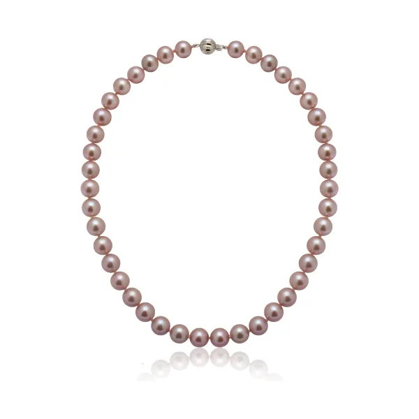 Pink Pearl Necklace | Freshwater AA Grade | 10 mm