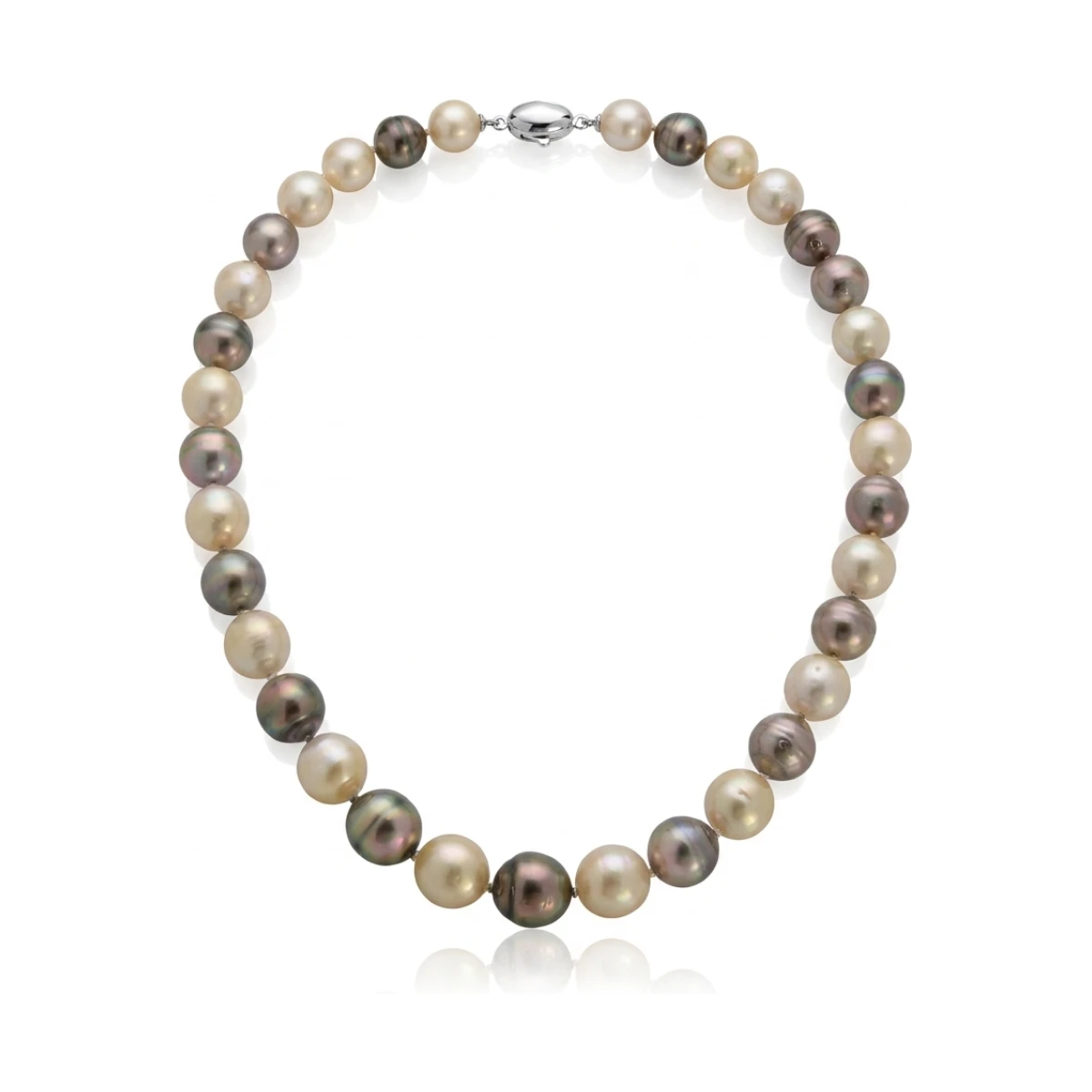 South Sea & Tahitian Baroque Pearl Necklace 8.1 To 12.2mm