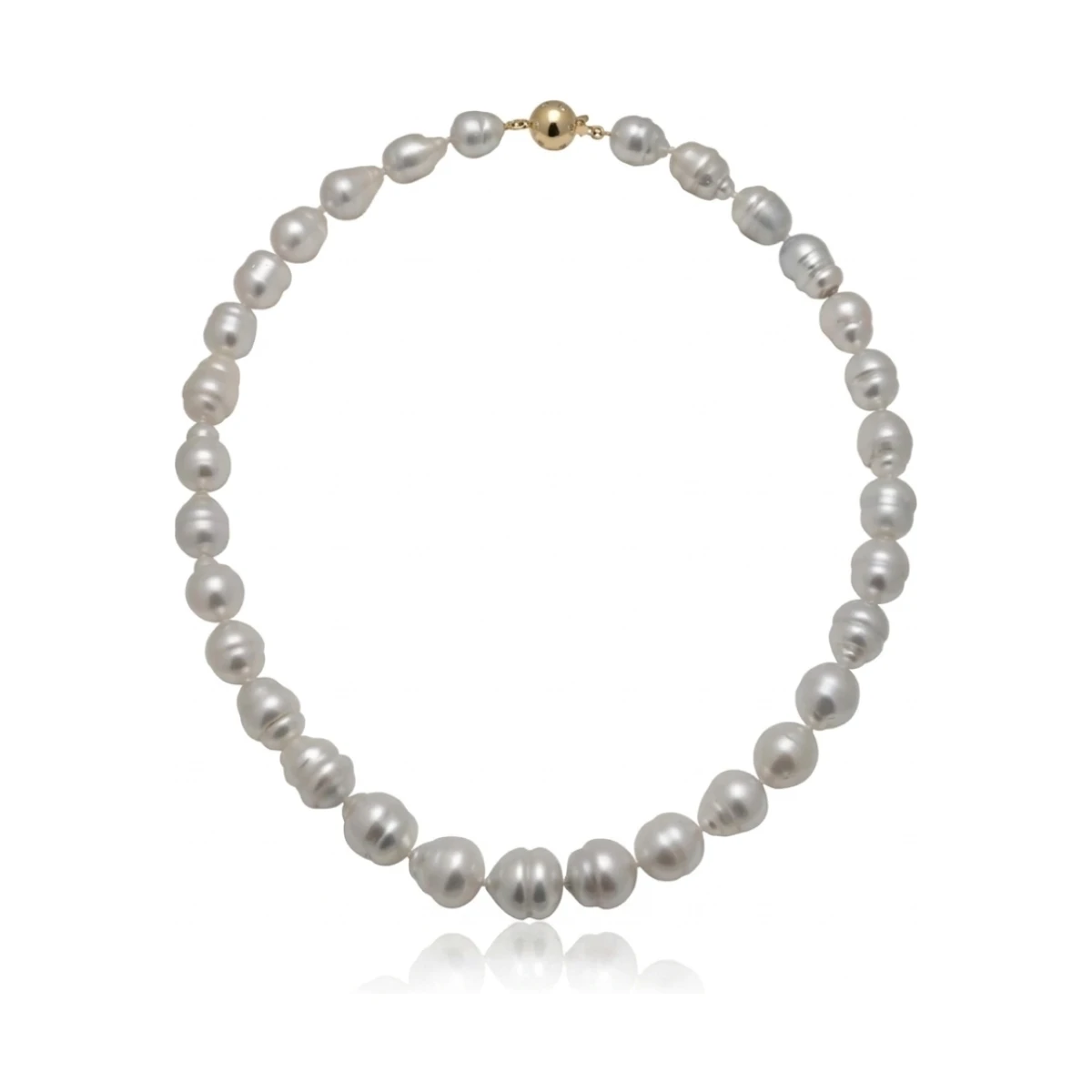 South Sea Baroque Pearl Necklace 9.8 to 13 mm