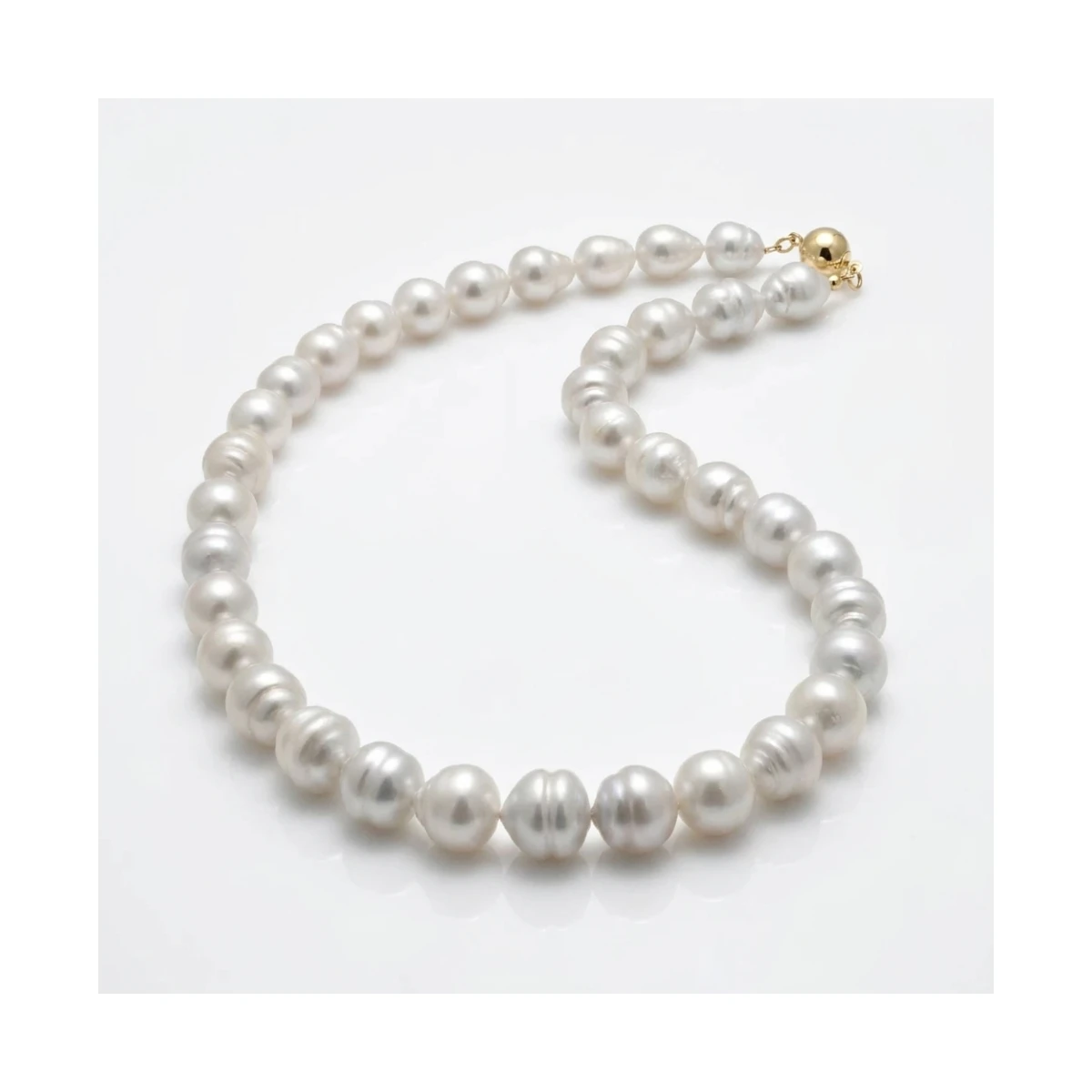 South Sea Baroque Pearl Necklace 9.8 to 13 mm