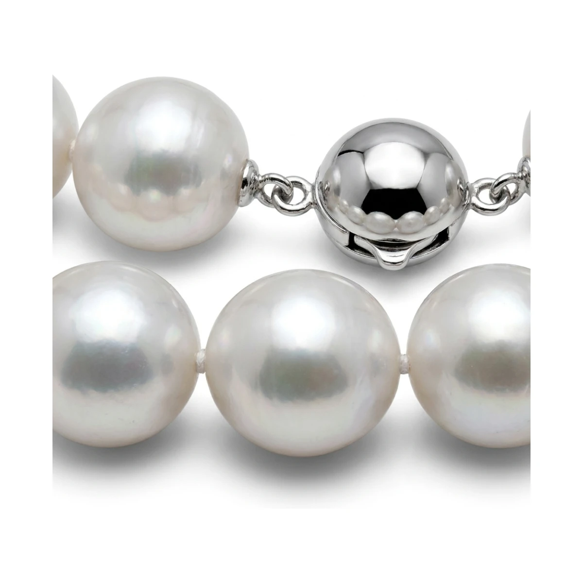 White Baroque South Sea Pearl Necklace 12.2 To 14mm