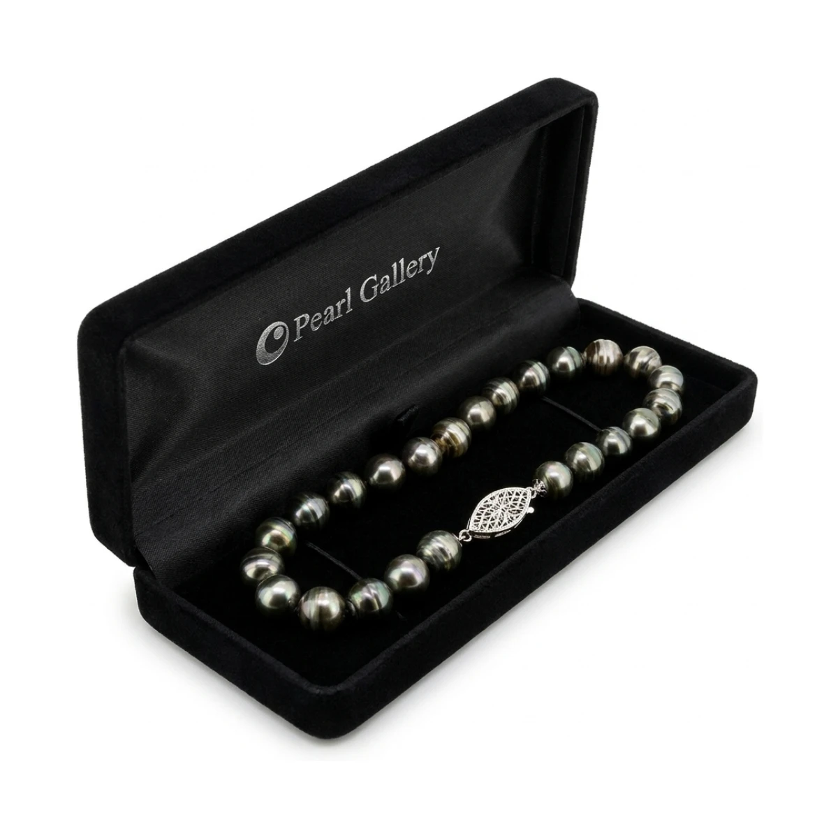 Baroque Tahitian Pearl Bracelet  |  14ct White Gold
