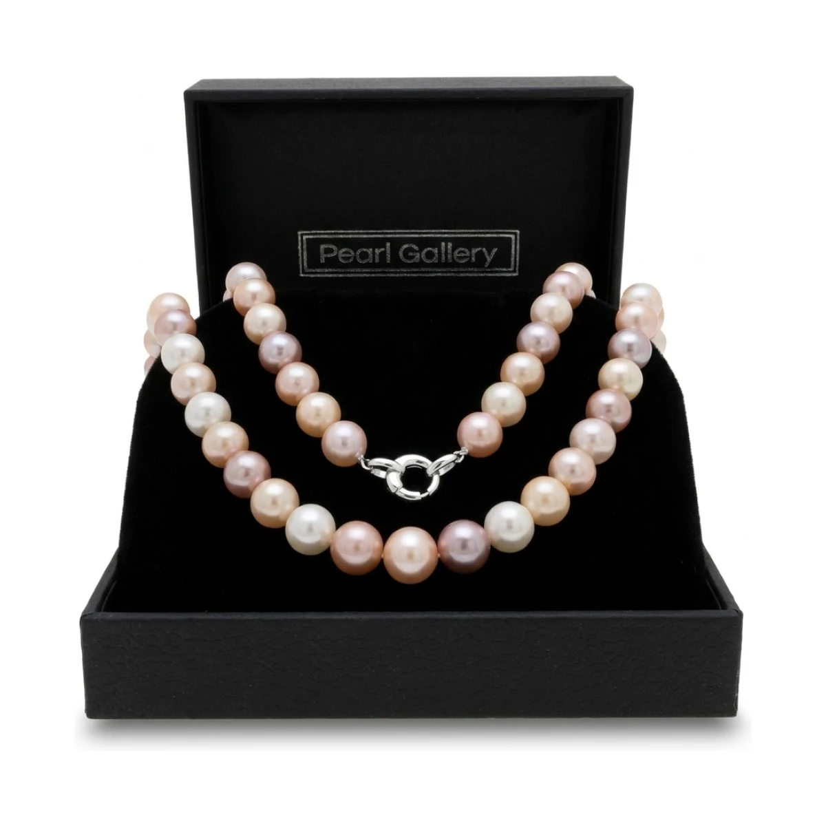 Freshwater Pearl Pastel Multi-Tone Necklace 12 to 15mm