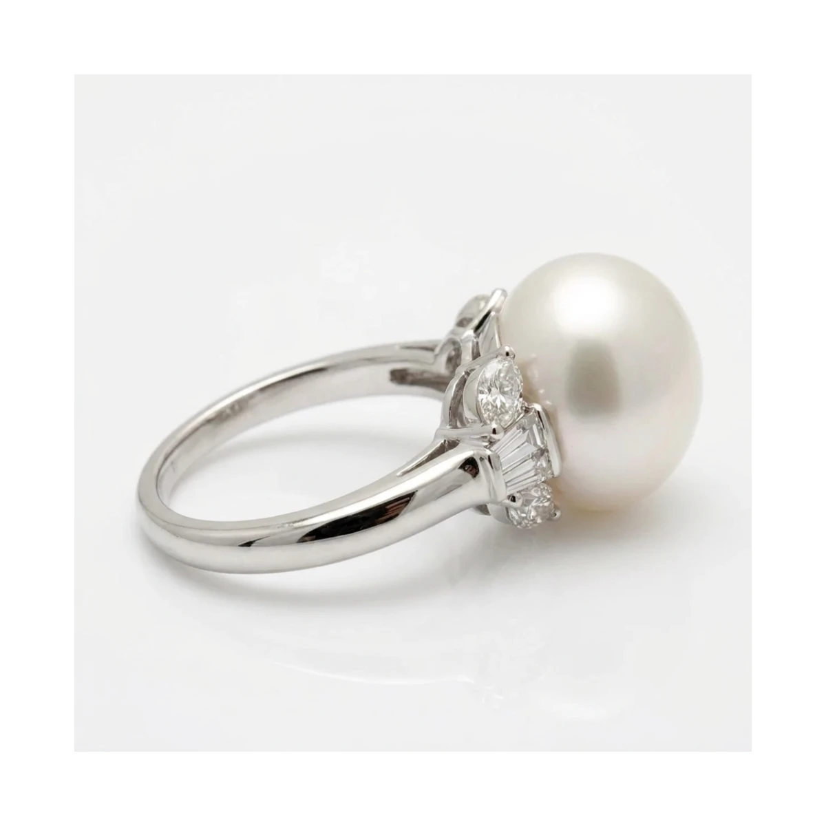 South Sea Pearl & Diamond Cocktail Ring|18ct
