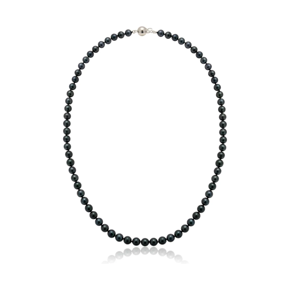 Black Akoya Pearl Necklace | AA+ Grade | 5.5-6.0 mm