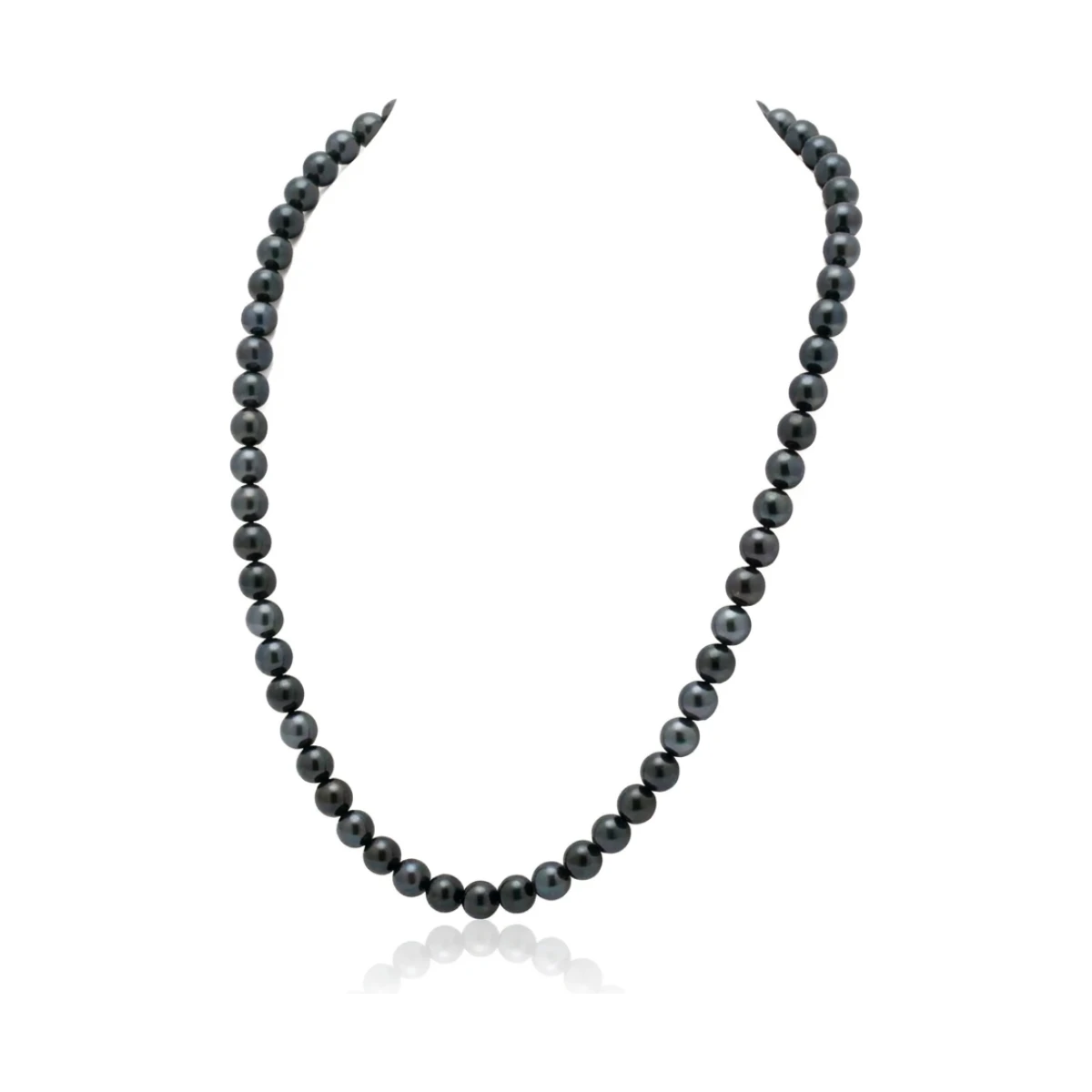 Black Akoya Pearl Necklace | AA+ Grade | 5.5-6.0 mm