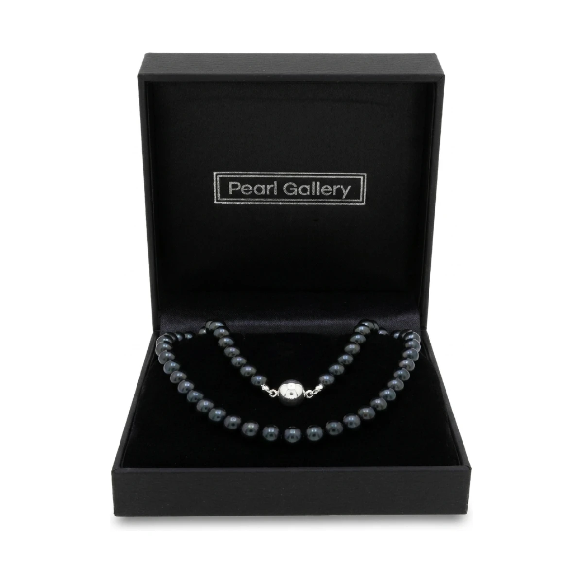 Black Akoya Pearl Necklace | AA+ Grade | 5.5-6.0 mm